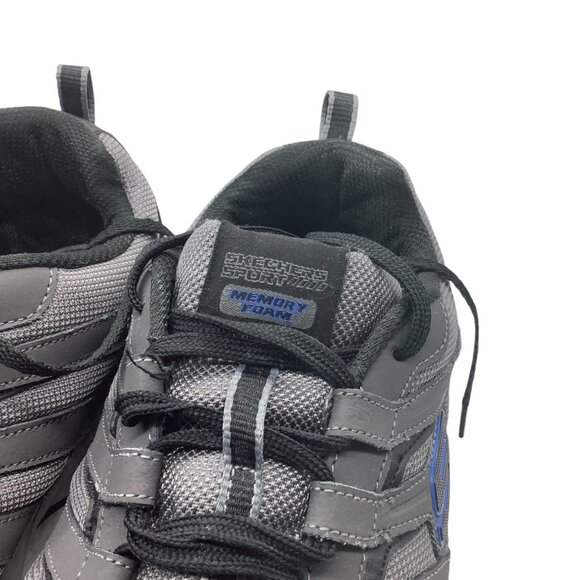 Skechers Stamina Plus-RAPPEL Men Sz 13 Gray Memory Foam Athletic Sneakers 51274S - Picture 2 of 8